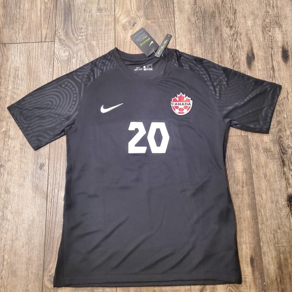 Jonathan David #20 Canada Soccer Black Kit Mens Used Once